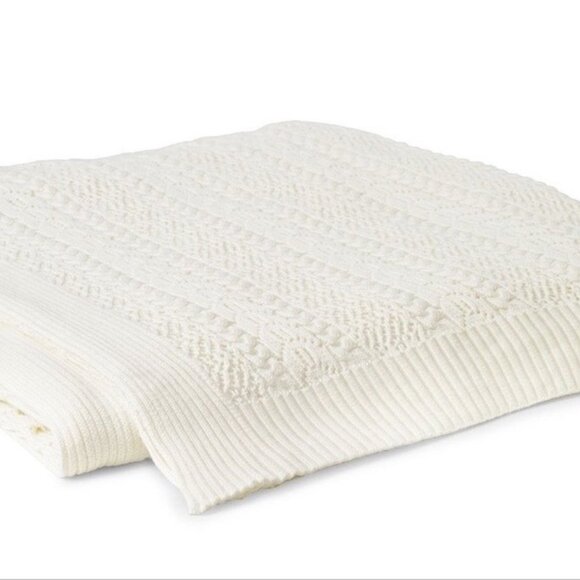 Ralph Lauren Hathersage Floral Bishopsgate Cream Throw Blanket 54